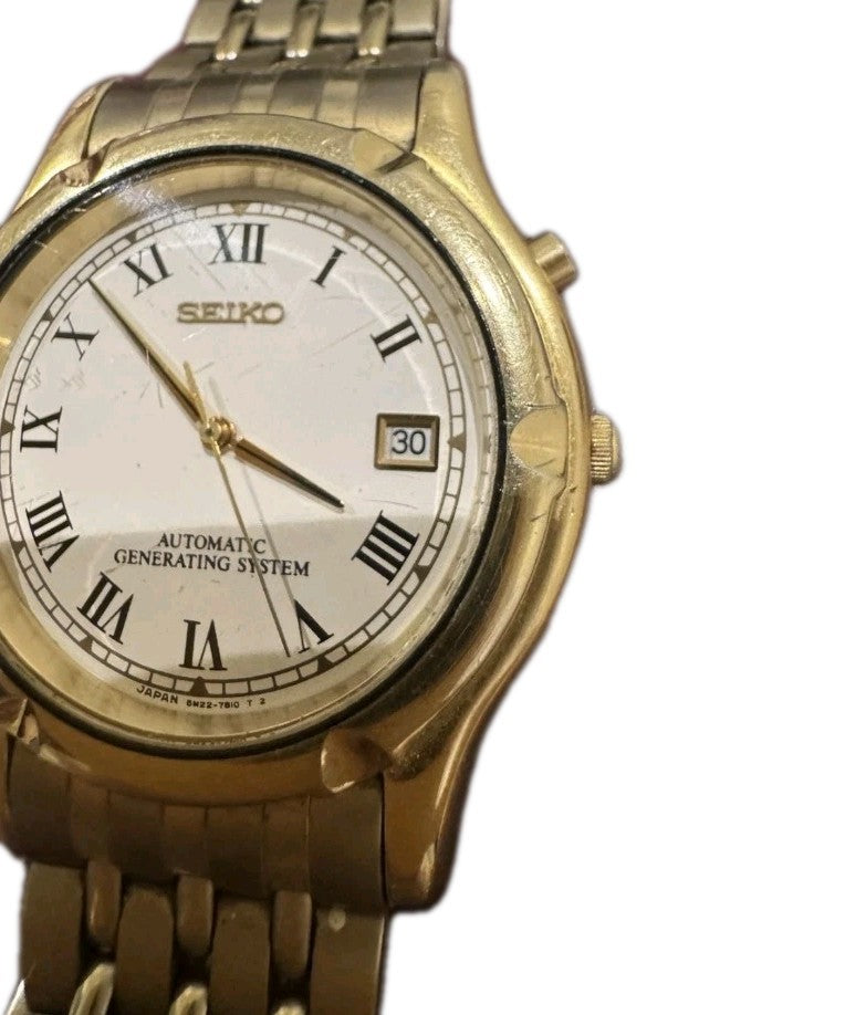 SEIKO Kinetic 5M22-7A60 Mens Watch Automatic2