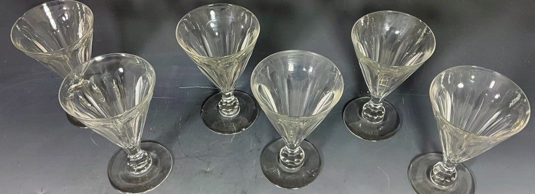 SET OF 6 GEORGIAN DRINKING GLASSES 16.5cm TALL2