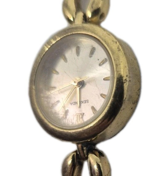 Sekonda women's goldtoned analog watch.5