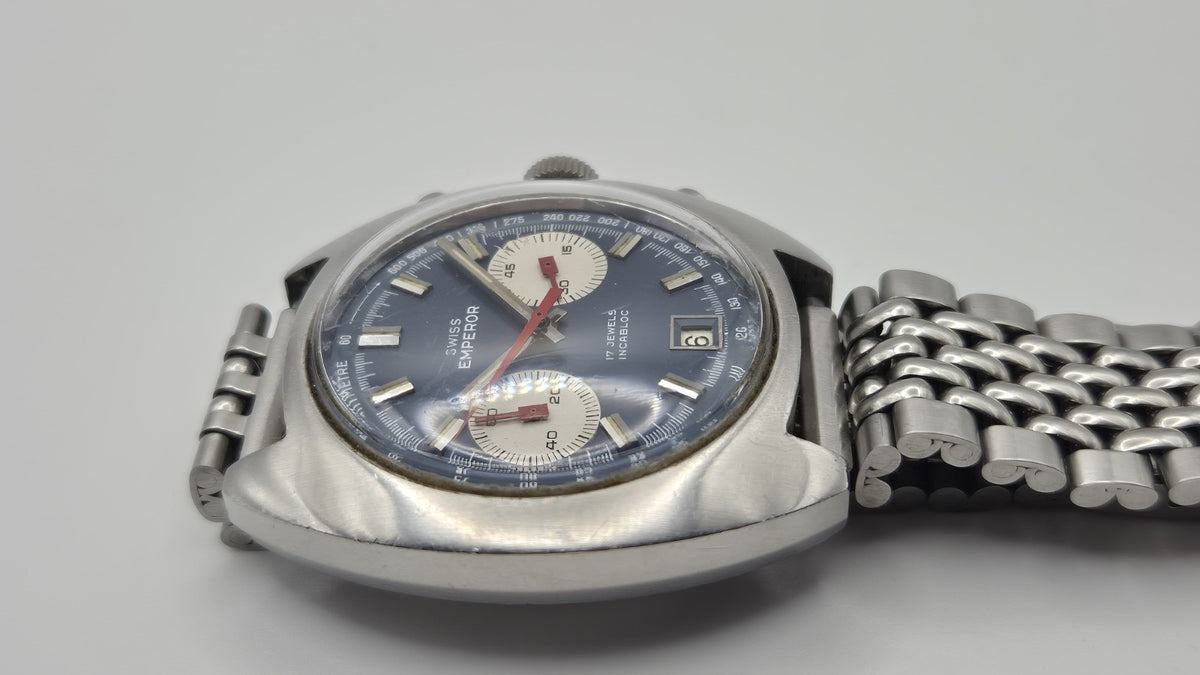 Swiss Emperor   Chronograph Watch. Valjoux 7734 Hand wind movement10