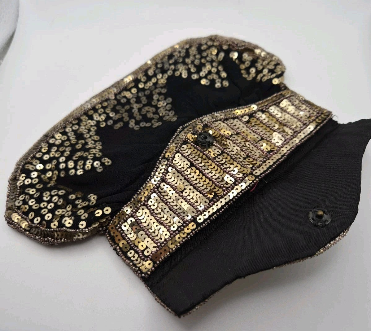 vintage Belgium Art Deco sequin evening purse14